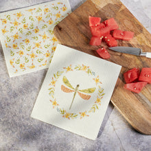 Load image into Gallery viewer, Dragonfly Swedish Dishcloth Set