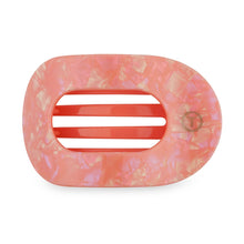 Load image into Gallery viewer, Pink marbled hair clip on a white background