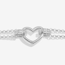 Load image into Gallery viewer, Evermore Heart Bracelet In Silver Plating