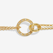 Load image into Gallery viewer, Evermore Linked Circles Bracelet In Gold-Tone Plating