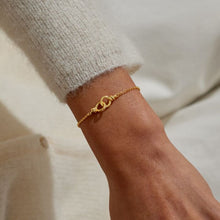 Load image into Gallery viewer, Evermore Linked Knot Bracelet In Gold-Tone Plating
