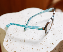 Load image into Gallery viewer, Fable Mocha/Turquoise Quartz- Peepers Readers