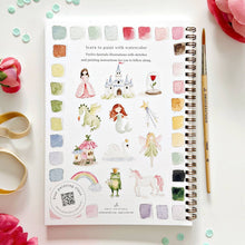 Load image into Gallery viewer, Fairytale Watercolor Workbook and Watercolor Paint Set