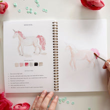 Load image into Gallery viewer, Fairytale Watercolor Workbook and Watercolor Paint Set