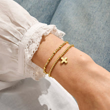 Load image into Gallery viewer, Faith A Little 'Have Faith' Set Of Two Bracelets In Gold-Tone Plating