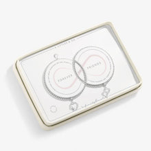 Load image into Gallery viewer, Forever Friends' Linked Infinity Bracelets In Silver Plating