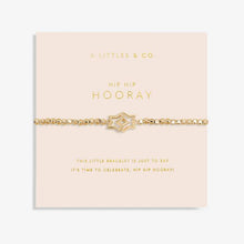 Load image into Gallery viewer, Forever Yours 'Hip Hip Hooray' Bracelet - Gold Tone Plating