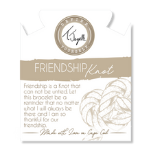 Load image into Gallery viewer, Friendship Knot Bracelet - Pearl with Silver Knot