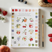 Load image into Gallery viewer, Fruit Watercolor Workbook and Watercolor Paint Set