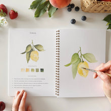 Load image into Gallery viewer, Fruit Watercolor Workbook and Watercolor Paint Set