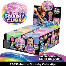 Load image into Gallery viewer, Fun Doh Jumbo Squishy Cubes