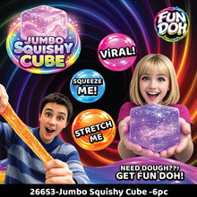 Load image into Gallery viewer, Fun Doh Jumbo Squishy Cubes