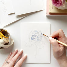Load image into Gallery viewer, Garden Flowers Paintable Watercolor Notecard Set