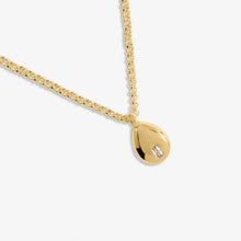 Load image into Gallery viewer, Gem Glow Teardrop CZ Necklace - Gold