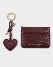 Load image into Gallery viewer, Gift Boxed Woven Keychain & Card Holder - Cherry Woven
