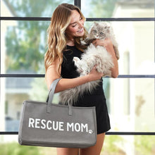 Load image into Gallery viewer, Grey Canvas Tote - Rescue Mom