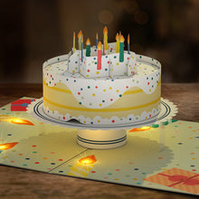 Load image into Gallery viewer, Happy Birthday Confetti Cake Music and Lights Lovepop Card