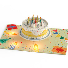 Load image into Gallery viewer, Happy Birthday Confetti Cake Music and Lights Lovepop Card