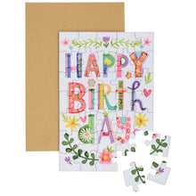 Load image into Gallery viewer, Happy Birthday Puzzle Card