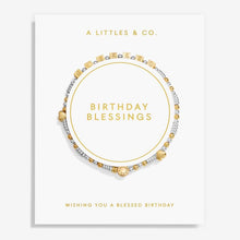 Load image into Gallery viewer, Happy Little Moments 'Birthday Blessings' Bracelet In Silver And Gold-Tone Plating