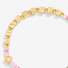 Load image into Gallery viewer, Happy Little Moments 'Happy Birthday Beautiful' Bracelet In Gold-Tone Plating