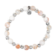 Load image into Gallery viewer, Harmony Collection - White Natural Agate Silver