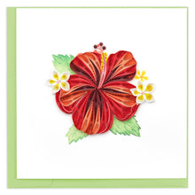 Load image into Gallery viewer, Hibiscus Quilling Card
