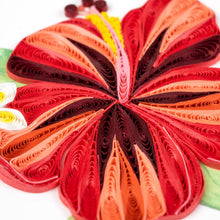 Load image into Gallery viewer, Hibiscus Quilling Card