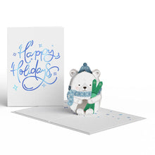 Load image into Gallery viewer, Holiday Ski Bear Tinypop™ Card