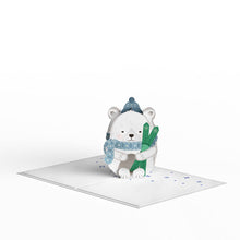 Load image into Gallery viewer, Holiday Ski Bear Tinypop™ Card