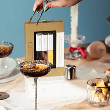 Load image into Gallery viewer, Honeyed Gold Espresso Martini Kit, Dark Chocolate Rimmer