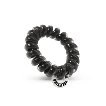 Load image into Gallery viewer, Jet Black Tiny Hair Ties Set of 5