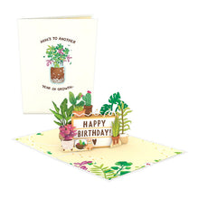Load image into Gallery viewer, Happy Birthday Plants 3D Card