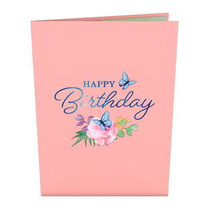 Birthday Blue Morpho Butterfly Lovepop Card
