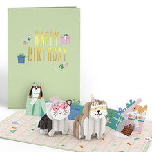 Load image into Gallery viewer, Birthday Cats and Dogs Lovepop Card