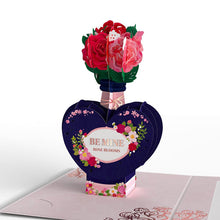 Load image into Gallery viewer, Be Mine Pop-Up Card with Mini Potion Bouquet