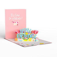 Load image into Gallery viewer, It's Time to Celebrate Birthday Lovepop Card