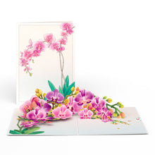 Load image into Gallery viewer, Watercolor Orchid Lovepop Card