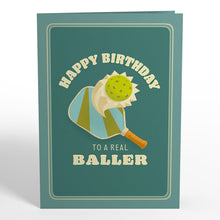 Load image into Gallery viewer, Pickleball Birthday Baller Lovepop Card