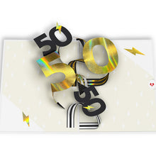 Load image into Gallery viewer, Fifty and Fearless 50th Birthday Lovepop Card