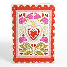 Load image into Gallery viewer, Vintage Floral Love You Heart Lovepop Card