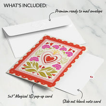 Load image into Gallery viewer, Vintage Floral Love You Heart Lovepop Card
