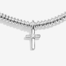 Load image into Gallery viewer, Laboratory Grown Diamond A Little 'Faith' Bracelet In Silver Plating