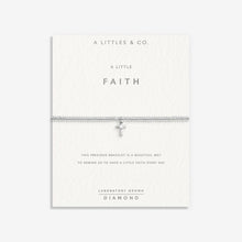 Load image into Gallery viewer, Laboratory Grown Diamond A Little 'Faith' Bracelet In Silver Plating