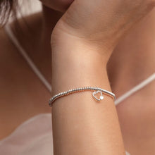 Load image into Gallery viewer, Laboratory Grown Diamond A Little 'Wonderful Mom' Bracelet In Silver Plating
