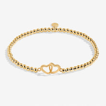 Load image into Gallery viewer, Linked Heart Anklet In Gold-Tone Plating