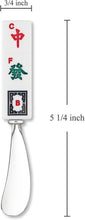 Load image into Gallery viewer, Mahjong Honor Suits Zinc Cheese Spreader - Set of 2