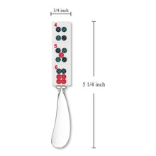 Load image into Gallery viewer, Mahjong Stones Zinc Cheese Spreader- Set of 2