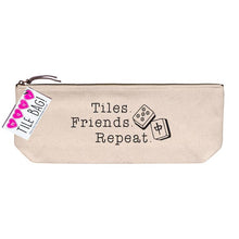 Load image into Gallery viewer, Mahjong Tile Bag | Tiles. Friends. Repeat.
