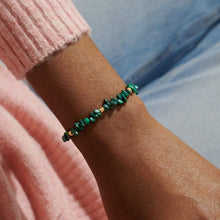 Load image into Gallery viewer, Malachite Manifestones Adjustable Bracelet In Gold-Tone Plating